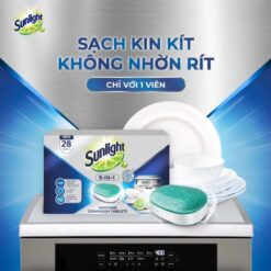 Alternative view of Viên rửa chén Sunlight 168 viên cho máy rửa chén, sạch bóng
