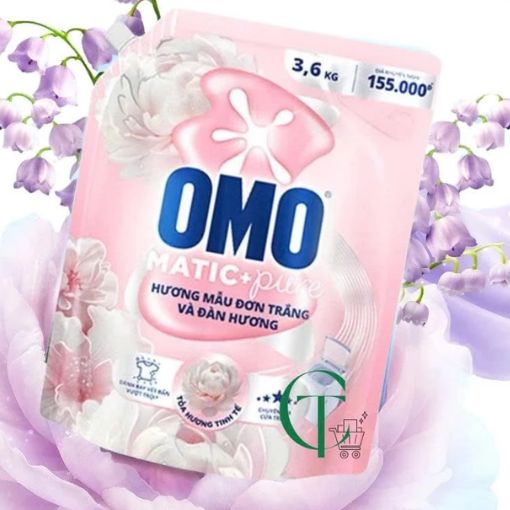 Nước Giặt OMO Matic Cửa Trên Hương Mẫu Đơn Trắng & Đàn Hương 3.6kg - Ảnh 3