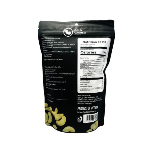 Hạt Điều Rang Tự Nhiên Không Muối Nguyên Vị Túi Zip 454gr - Ảnh 4