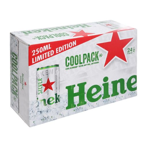 Bia Heineken Silver Lon 250ml – Vị Bia Êm Đằm, Sảng Khoái (Thùng 24 Lon) - Ảnh 4