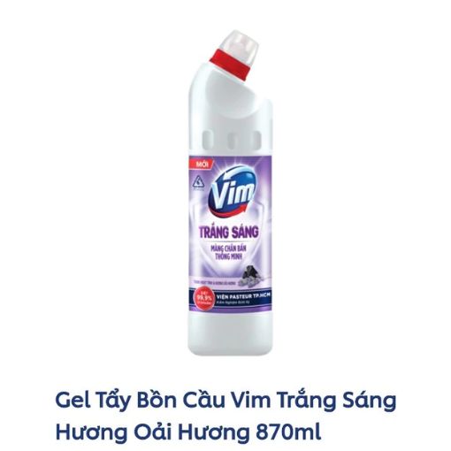VIM Tẩy Bồn Cầu Than Hoạt Tính Hương Oải Hương 870ml - Ảnh 4