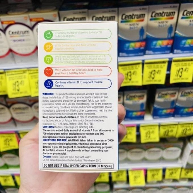 Vitamin Tổng Hợp Cho Nam Centrum For Men Nhập Khẩu Úc - Ảnh 4