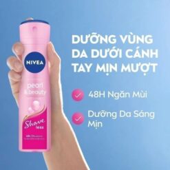 Alternative view of Xịt Ngăn Mùi NIVEA Pearl&Beauty Shaveless Ngọc Trai Mịn Mượt Da 150ml