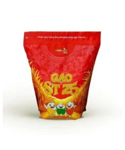 Gạo ST25 Hoa Lúa 2kg Dẻo Mềm, Thơm Ngon Chuẩn Gạo Ngon Thế Giới
