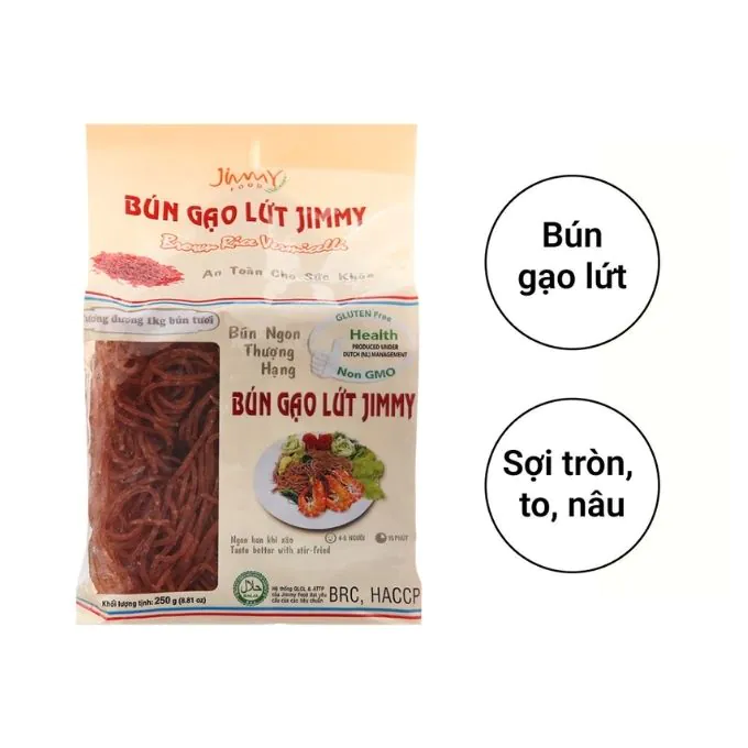 Bún Gạo Lứt Jimmy Thùng 16 Gói, Tốt Cho Người Ăn Kiêng - Ảnh 2