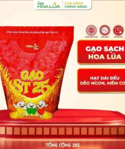 Alternative view of Gạo ST25 Hoa Lúa 2kg Dẻo Mềm, Thơm Ngon Chuẩn Gạo Ngon Thế Giới