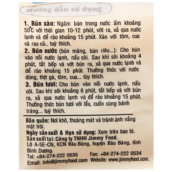 Bún Gạo Lứt Jimmy Thùng 16 Gói, Tốt Cho Người Ăn Kiêng - Ảnh 4