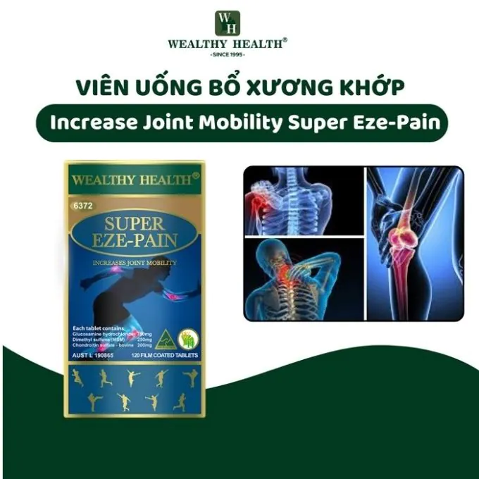 Viên Uống Xương Khớp Super Eze-Pain Wealthy Health - Ảnh 4