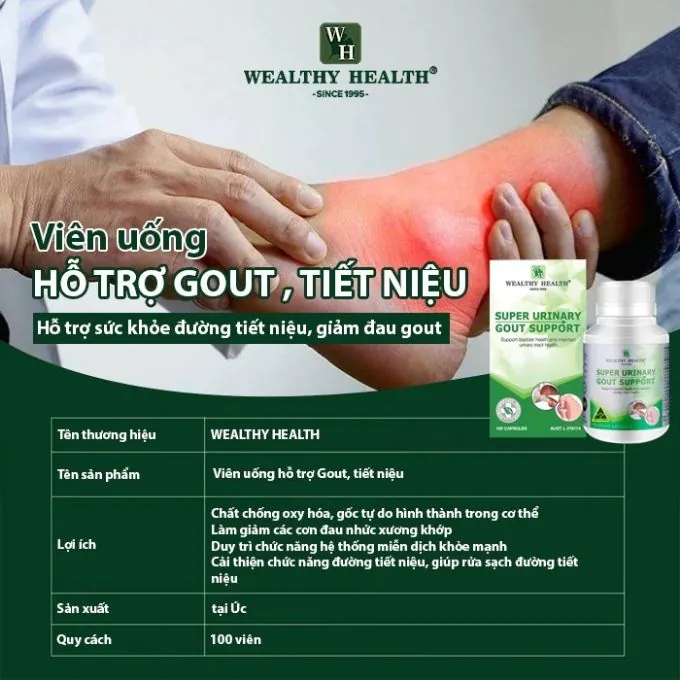 Viên Uống Super Urinary Gout Support Nhập Khẩu Úc - Ảnh 5