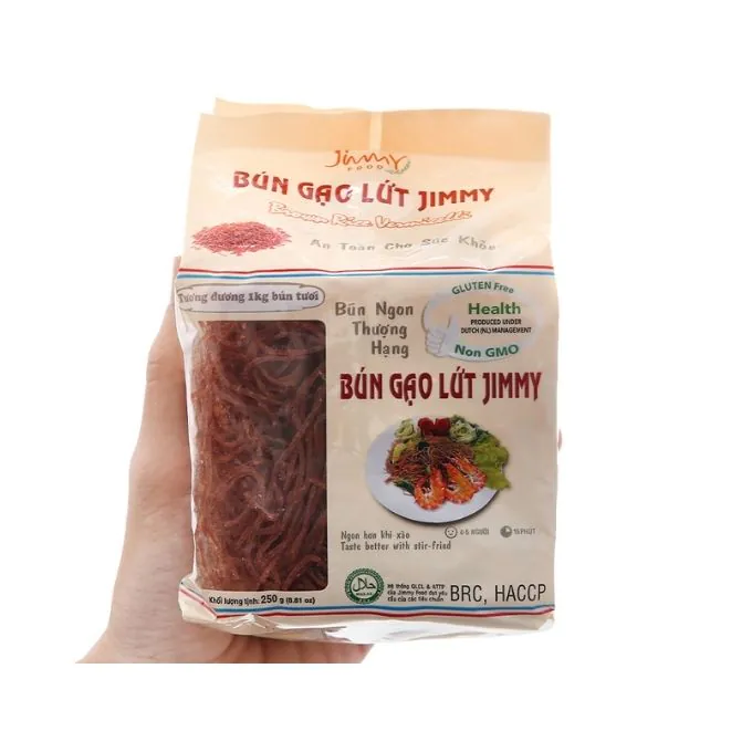 Bún Gạo Lứt Jimmy Thùng 16 Gói, Tốt Cho Người Ăn Kiêng - Ảnh 6