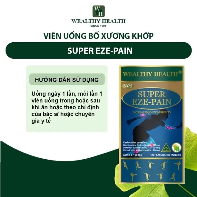 Viên Uống Xương Khớp Super Eze-Pain Wealthy Health - Ảnh 7